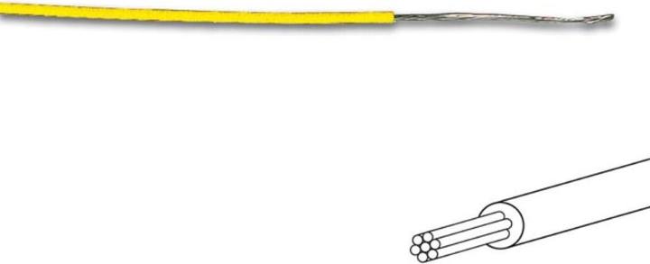 Cables FIL DE CÂBLAGE - ø 1.4 mm - 0.2 mm² - MULTIBRIN - JAUNE