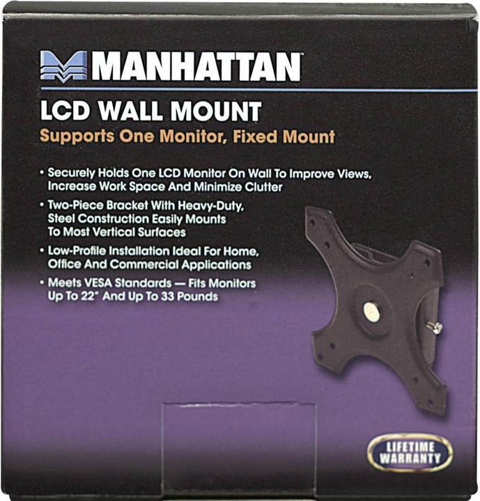 Produktbild Manhattan Monitor Wandhalterung (Wand, 22")