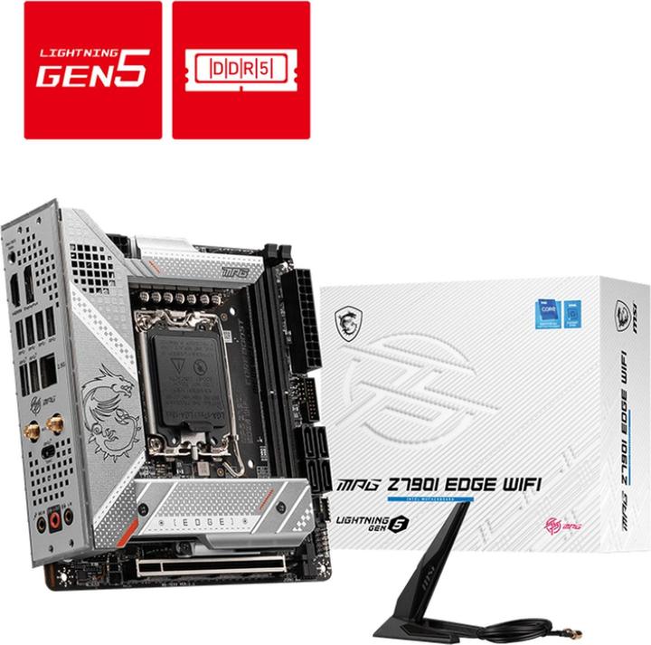 Actual product image MSI MPG Z790I Edge WIFI (LGA 1700, Intel Z790, Mini-ITX)