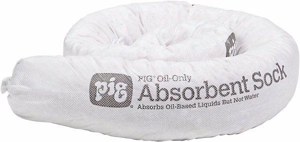Actual product image New Pig Oil-Only absorbent sheeting sock, pack of 12, Ø 80 mm, length 1220 mm. (12 pcs.)