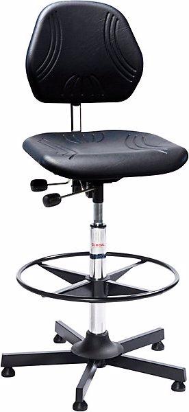 Produktbild Global Stole Arbeitsdrehstuhl COMFORT, mit Gleitern und Fussring, H-verstellb. 630 - 890 mm