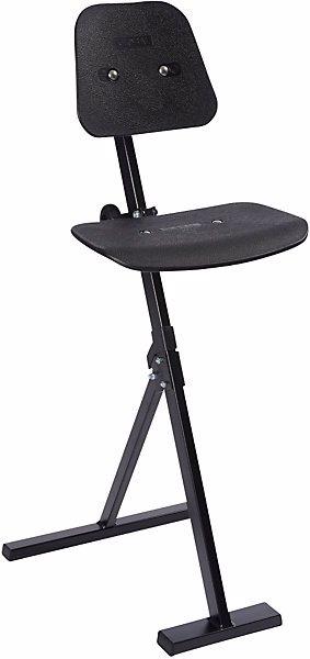 Actual product image Global Stole Anti-fatigue stool, steel frame, plastic seat, height adjustment 500 - 850 mm.