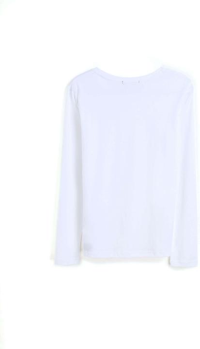 Actual product image Bellemere T-Shirt Long Sleeve Crew Neck Mercerized Cotton 190G (S)