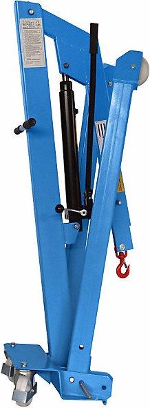 Produktbild Janssen Hydraulik-Technik Werkstattkran BLUE, TF 500 kg, Fahrgestell gespreizt, Hydraulik doppelt wirkend