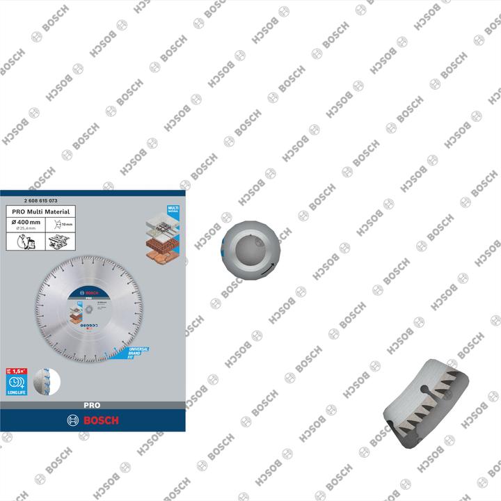 Actual product image Bosch Professional Zubehör PRO Multi Material diamond cutting disc, 400 x 25.4 mm