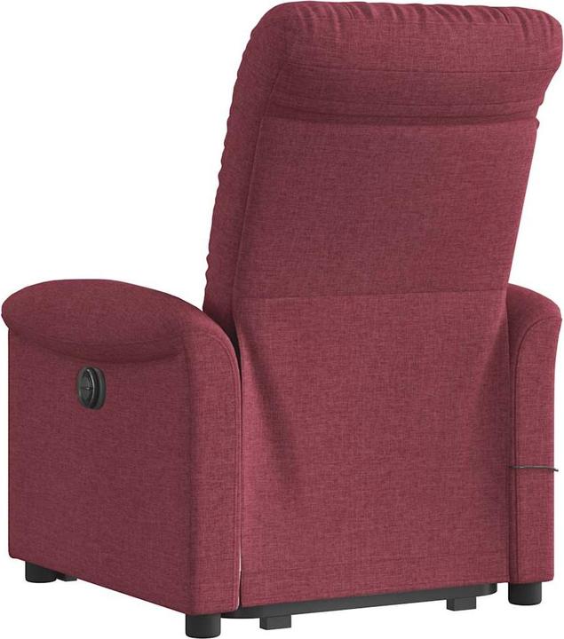 Immagine prodotto VidaXL Poltrona massaggiante con ausilio stand-up in tessuto rosso vino