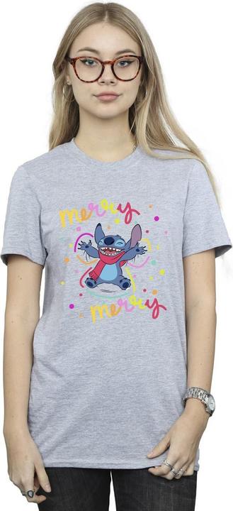 Immagine prodotto Disney Lilo & Stitch Merry Rainbow Maglietta Ampia Donna (M)
