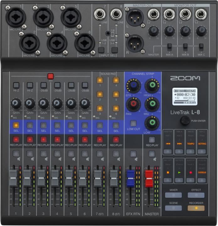 Image du produit Zoom L-8 LiveTrak (Studio et mixeur live)