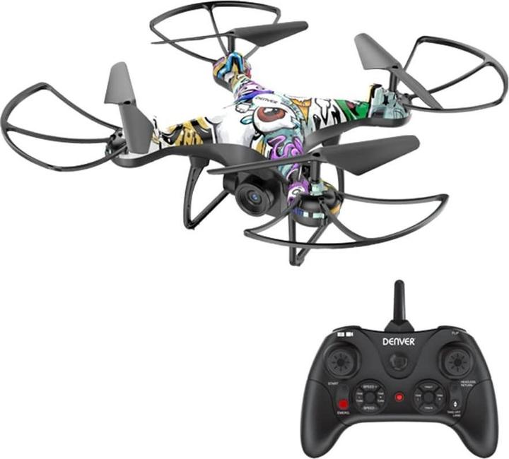 Produktbild Denver DCH-350 Kameradrohne Quadrocopter Mehrfarben 4 Rotoren 1600 mAh (22 min, 270 g, 1 Mpx)
