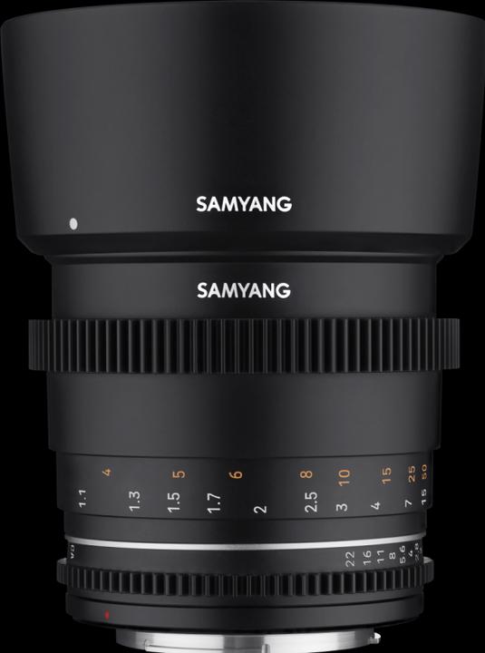 Actual product image Samyang MF 85mm T1.5 VDSLR MK2 Canon RF (Canon RF, full size, APS-C / DX, Micro Four Thirds)