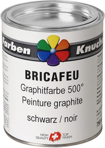Image du produit Knuchel Peinture graphit 500° Bricafeu (Noir, 0.38 l)