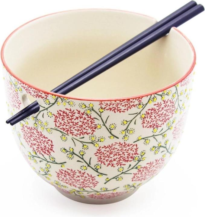 Produktbild Easy Life 2er Set Ramen-Bowl m. Stäbchen 800 ml. (14 cm, 0.80 l, 2 x)