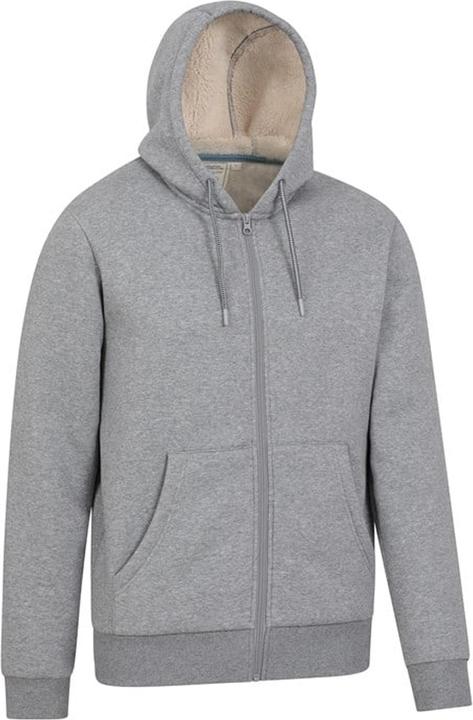 Immagine prodotto Mountain Warehouse Dalton Felpa con Cappuccio e Zip Intera Foderato di Borg Uomo (4XL)