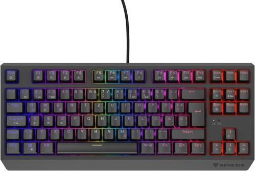 Actual product image Genesis Gaming keyboard THOR 230 TKL red wired (DE) (Cable)