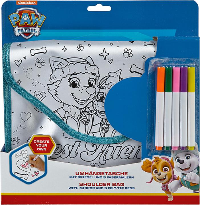 Produktbild Paw Patrol Tasche mit Spiegel zum Bemalen