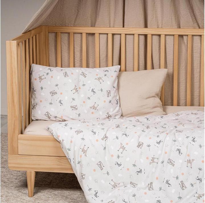 Produktbild Julius Zöllner Kinderbettwäsche Jersey Savanne Beige 100 x 135 + 40 x 60 cm