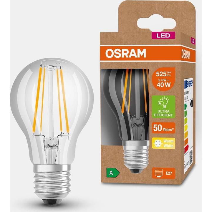 Produktbild Osram Led Filament Classic A (E27, 2.50 W, 525 lm, 1 x, A)