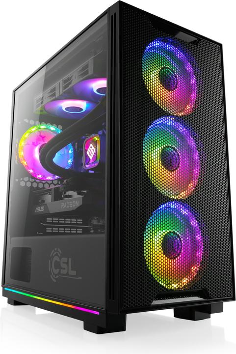 Produktbild CSL Gaming PC M10530H (AMD Ryzen 7 7800X3D, 16 GB, 1000 GB, Radeon RX 7600)