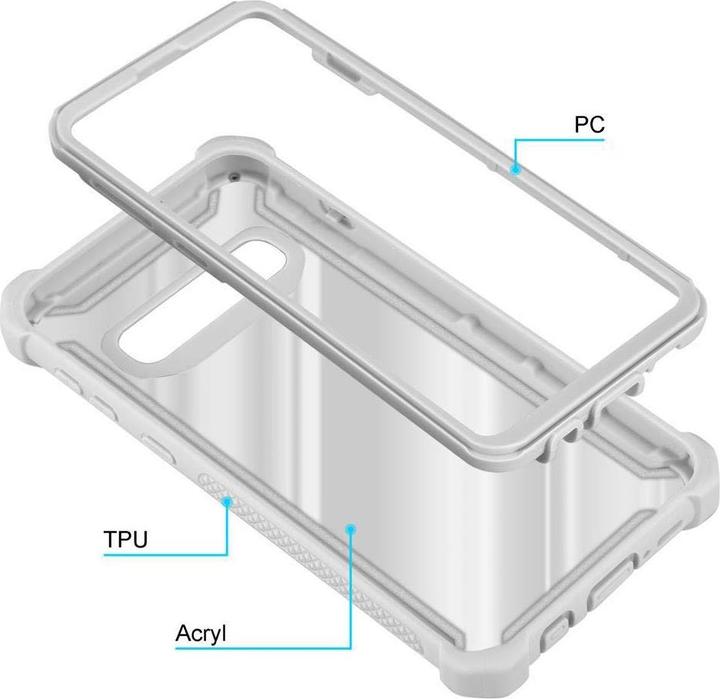 Actual product image Cadorabo Hybrid 2-in-1 Acrylic Cover (Samsung Galaxy S10+)