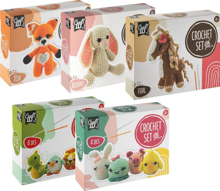 Image du produit Legind Craft ID - Crochet kit bunny, 12x9x12cm - (K-CR1702/GE)