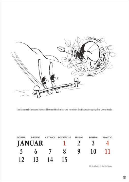 Produktbild Loriot Heile Welt Halbmonatskalender 2026 (Deutsch)