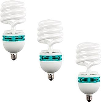 Walimex Lampes à lumière du jour en spirale, lot de 3
