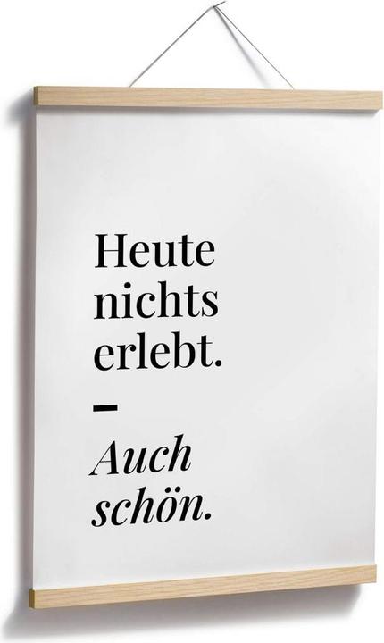 Produktbild Trenddeko Heute nichts erlebt (100 x 120 cm)