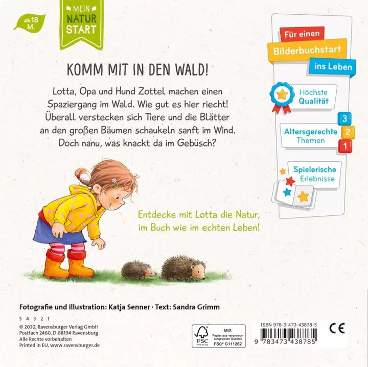 Produktbild Ravensburger Lotta entdeckt die Welt: Im Wald (Deutsch, Sandra Grimm, 2020)