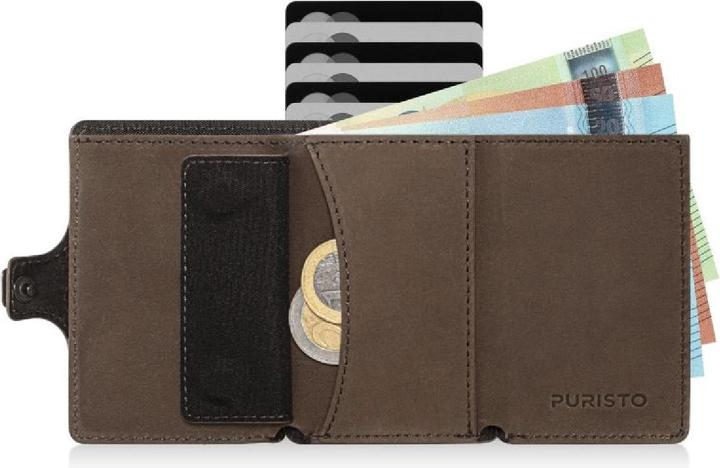 Produktbild Puristo KLIK MAGNET Slim Wallet Vintage 11er