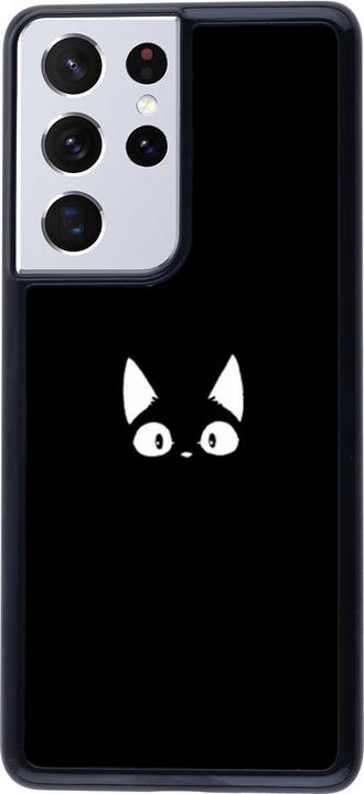 Actual product image PhoneLook Cover Funny cat on black (Samsung Galaxy S21 Ultra 5G)