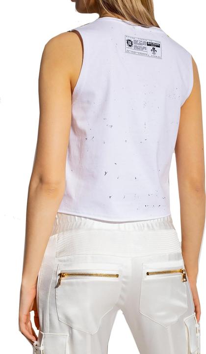 Immagine prodotto Balmain Printed Cotton Cropped T-Shirt (L)