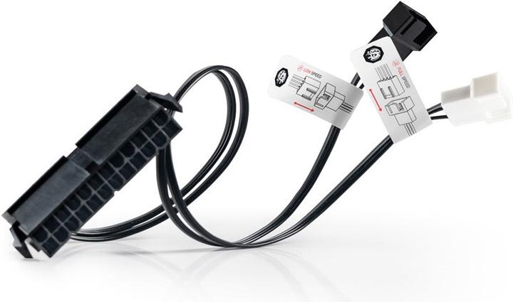 Actual product image Bitspower 24-pin ATX - jumper connector with fan output