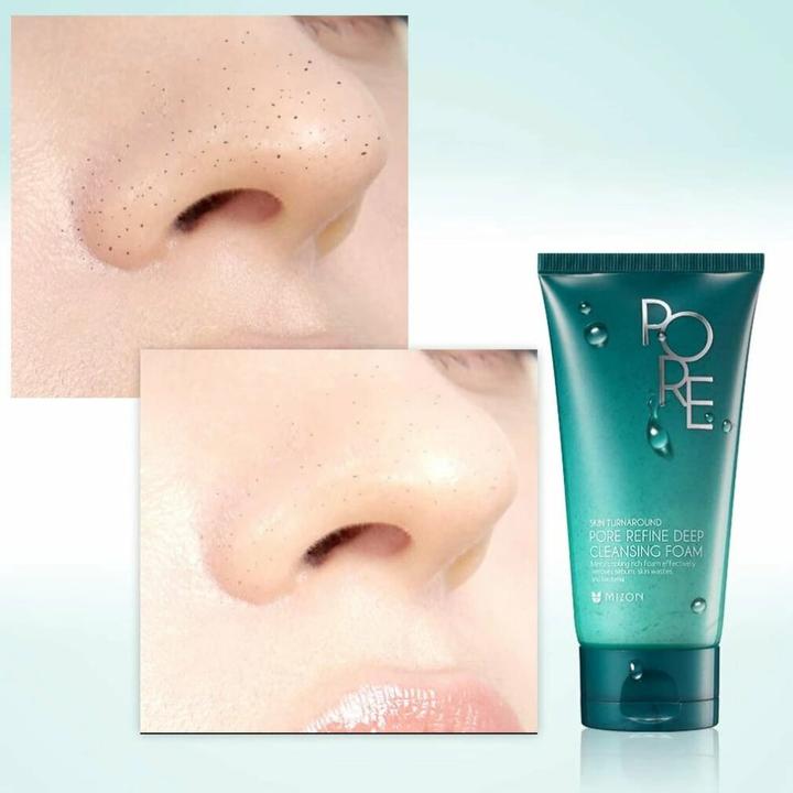 Actual product image Mizon Pore Refine Deep Cleansing Foam 120ml (Foam, 120 ml)