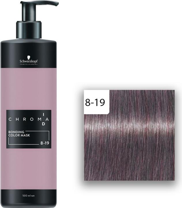 Image du produit Schwarzkopf Chroma ID Bonding Color Mask 8-19 Blond clair Cendré Violet (300 ml)