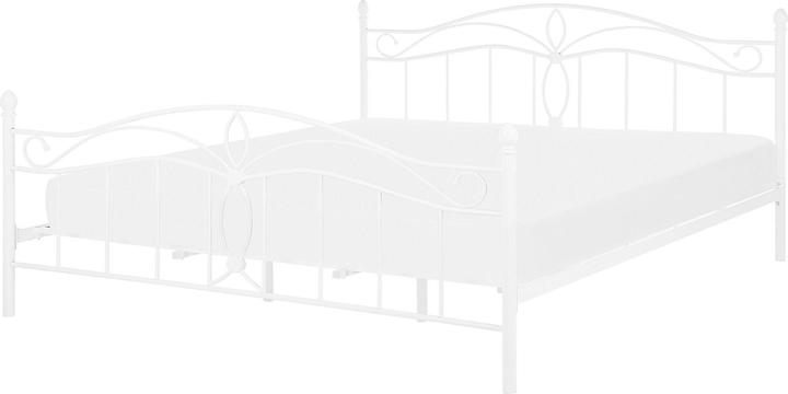 Produktbild Beliani Metallbett weiss Lattenrost 140 x 200 cm ANTLIA (140 x 200 cm)
