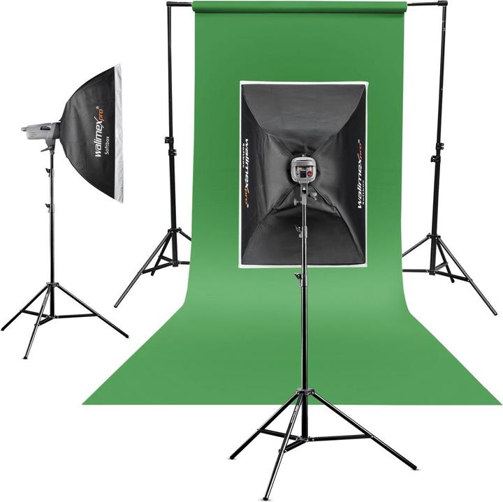 Actual product image Walimex pro Background cardboard 2,72x10m green chroma (272 cm, 1000 cm)