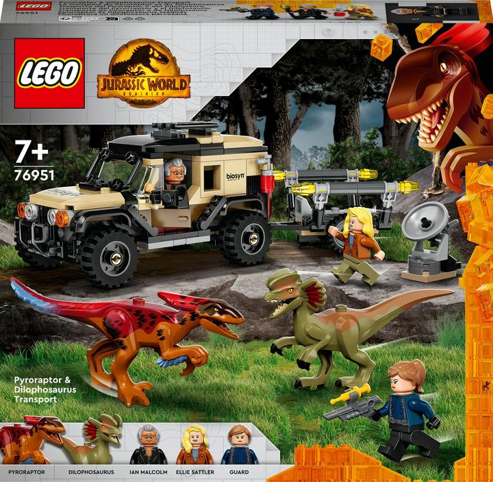 Produktbild LEGO Pyroraptor & Dilophosaurus Transport (76951, LEGO Jurassic World, LEGO Seltene Sets)