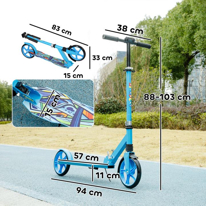 Actual product image Aiyaplay Kinderscooter Kunststoff, Metall Blau