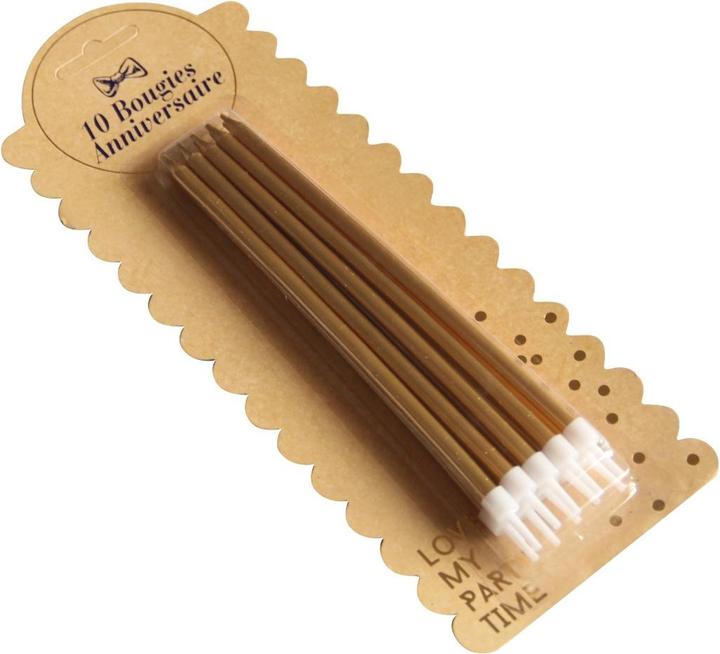 Produktbild Artifete Riesenkerzen 15cm Gold (10 Stck.) (10 Stk.)