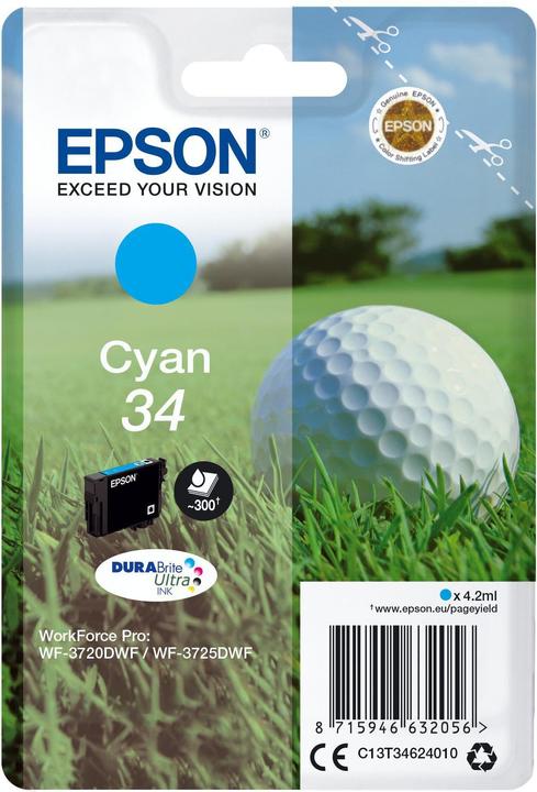 Actual product image Epson 34 DuraBrite Ultra (C)