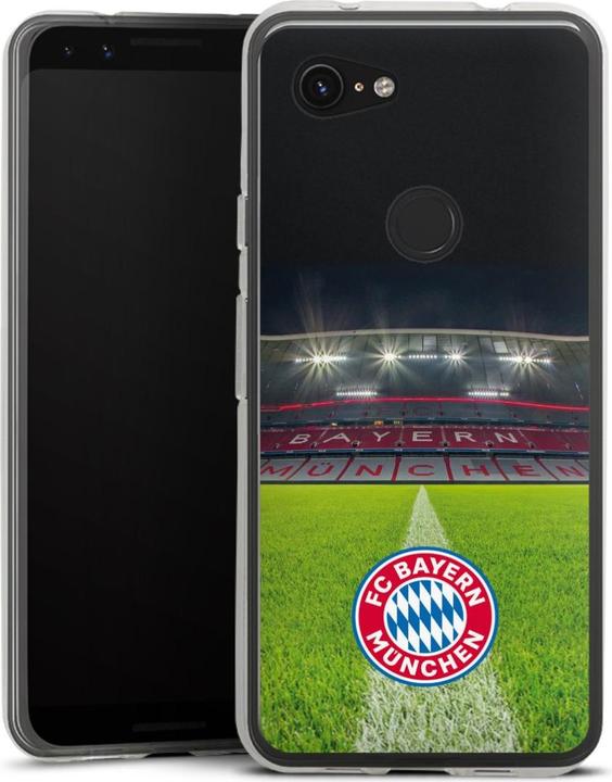 Produktbild DeinDesign Silikon Hülle für Google Pixel 3a Handyhülle Case Smartphone Schutzhülle FC Bayern München FCB (Google Pixel 3a)