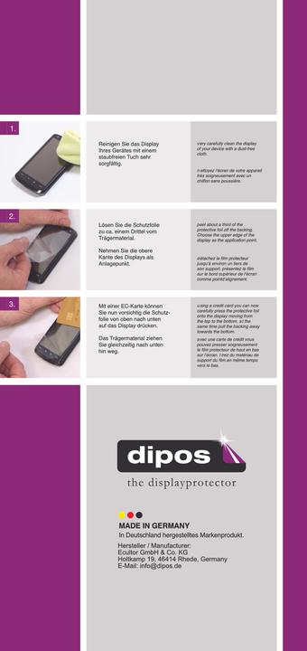 Label énergétique Dipos Film de Protection d’écran Crystalclear pour Sunweyer Motorrad Carplay 7