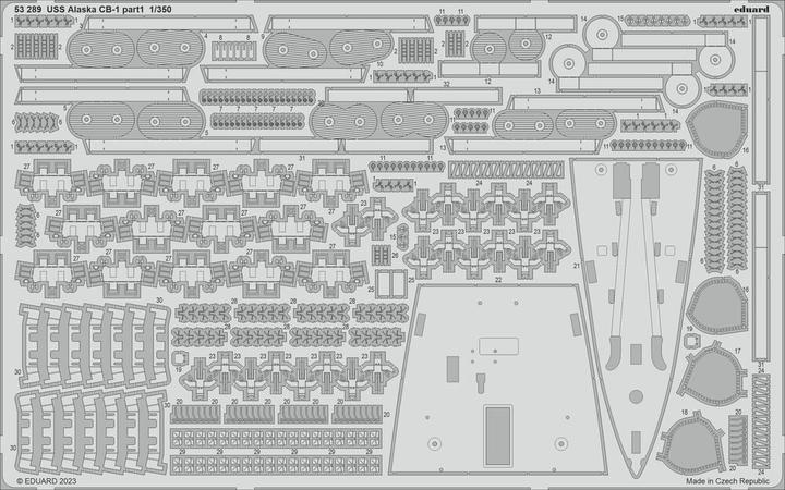 Produktbild Eduard USS Alaska CB-1 part 1 for HOBBY BOSS