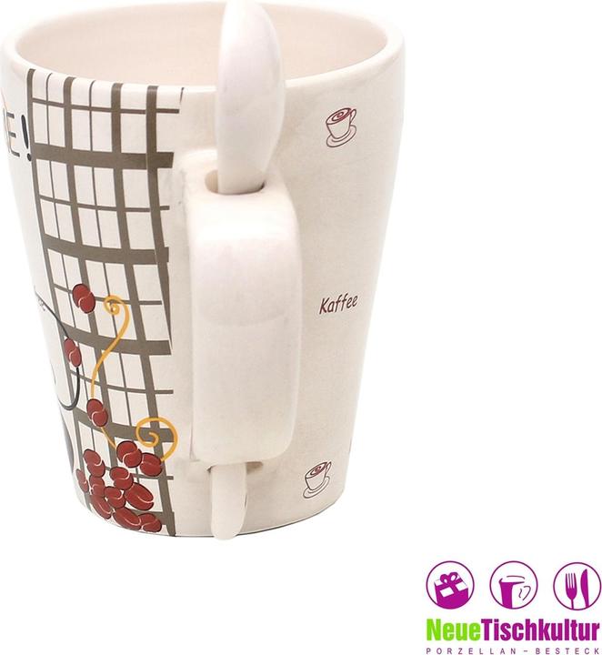 Produktbild neuetischkultur Kaffeebecher mit Löffel (4 x)