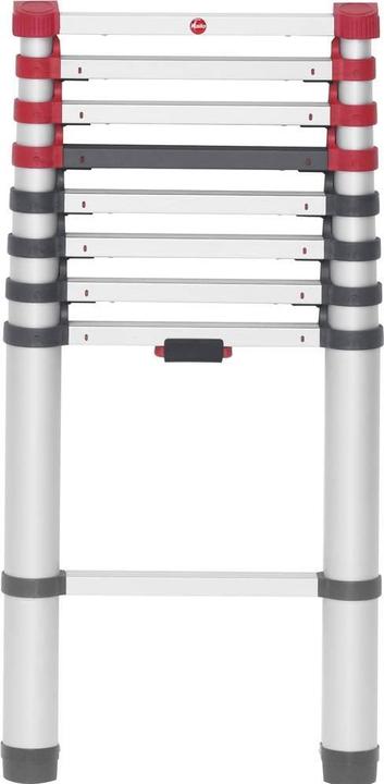 Productafbeelding Hailo FlexLine, aluminium veiligheidstelescopische ladder, 9 sporten (Enkele ladder, 264 cm)