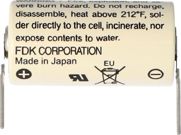 Actual product image FDK Batterie CR17335 SE Size 2/3A, mit Lötpadel (1 pcs., AA, 1800 mAh)