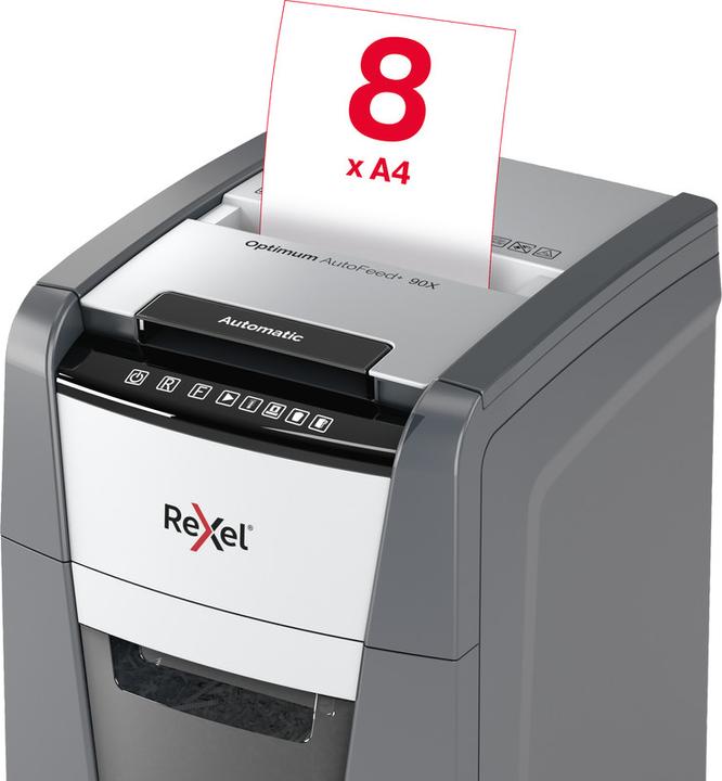 Actual product image Rexel Optimum Autofeed+ 90X P-4 document shredder, 90 pages (Particle cut)