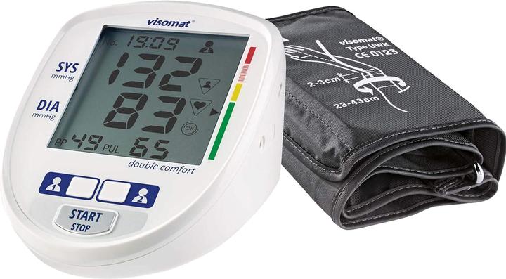 Visomat Double comfort blood pressure monitor microphone cuff USB