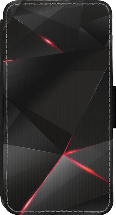 Image du produit PhoneLook Coque Wallet noir Black Red Lines (Apple iPhone 14 Pro)