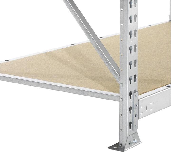 Actual product image META Regalbau Weitspannregal MINI-RACK B1800xT1050xH2200 mm Grundfeld 3 Spanplatten Fachlast 6